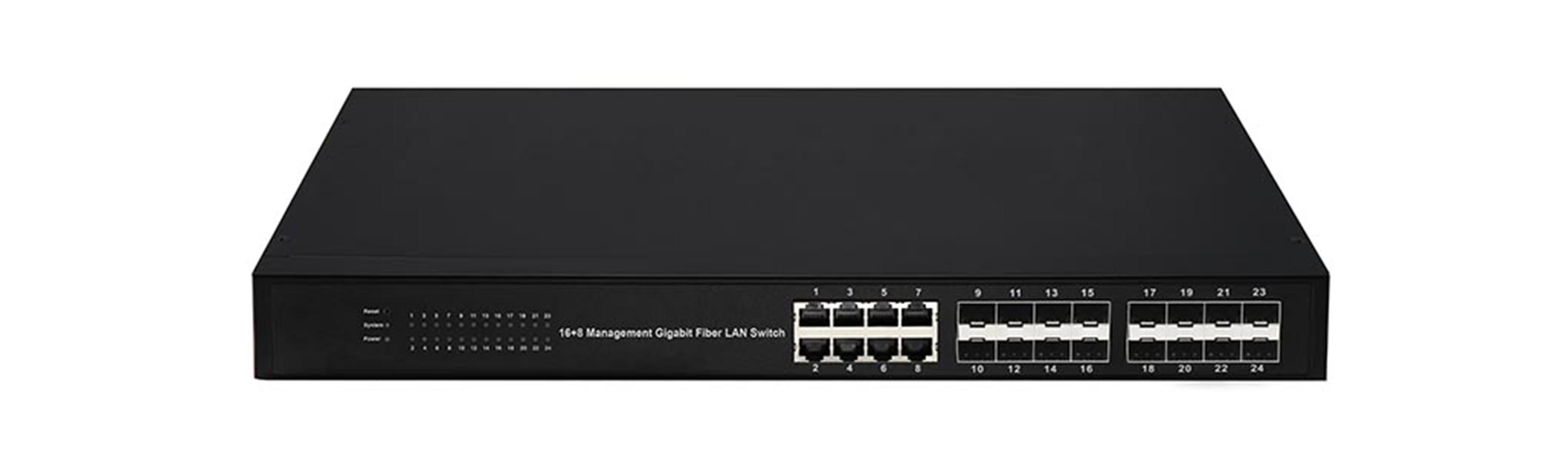 8240-130 MiLAN MIL-SM2401M Managed 24 Port 10/100 Ethernet Switch P/N 