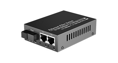 1 - optical port and 2 - electrical port fiber switch