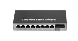1-optical-port and 8-electrical-ports fiber switch