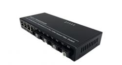 4 optical and 4 electrical fiber optic switch