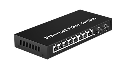 2 optical and 8 electric POE switch