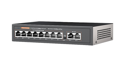 100 Gigabit 8+2 POE switch