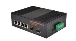 2 optical and 4 electric industrial-grade switch