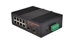 2 Optical and 8 electrical industrial-grade switch