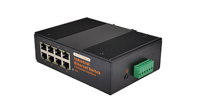 8 optical and 2 electrical SFP industrial-grade switch