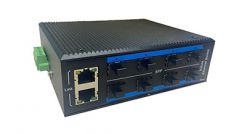 8 optical and 8 electrical SFP industrial-grade switch