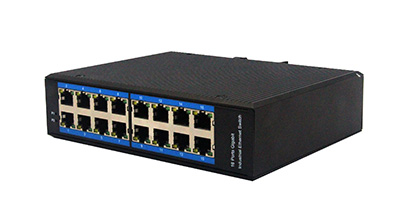 Industrial-grade 16-port switch