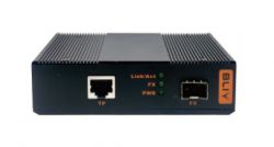 Industrial-grade 1-optical, 1-electrical, POE switch