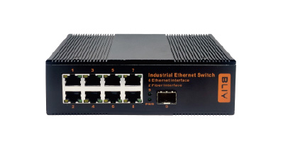 Industrial-grade 1-optical, 8-electric, POE switch